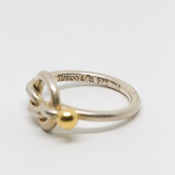 Tiffany & Co. Two Tone Silver & 18k Gold Forever - Picture 2 of 9